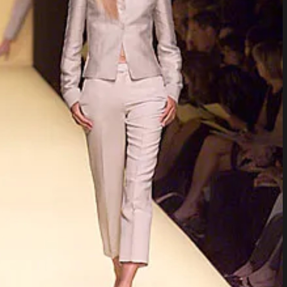 Ellen Tracy Ankle Pants Parchment In Color NWT